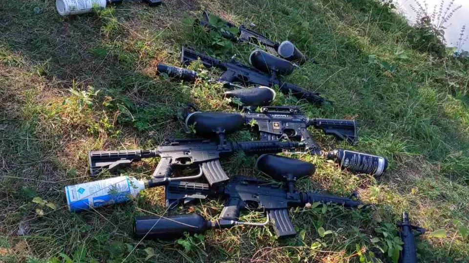 Пейнтбол на открито в района на Калофер