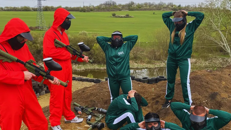 ПРОМО BF Пейнтбол приключение Изживей адреналина ваучер