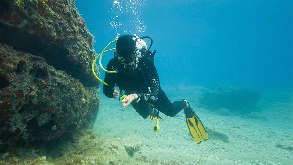 Гмуркане с акваланг + видео заснемане в Несебър