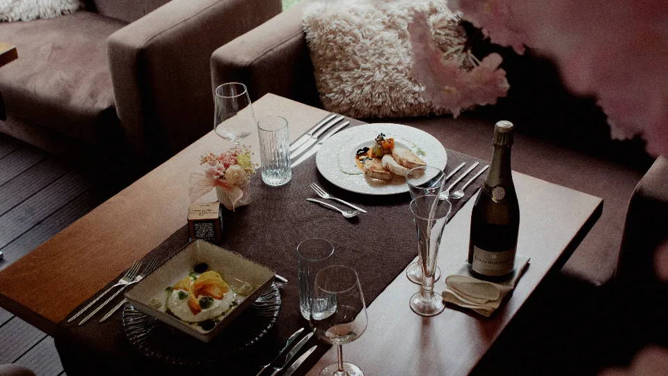 Седемстепенно меню за двама в Question Mark Fusion