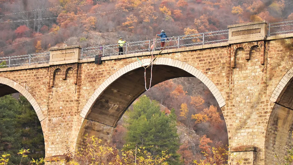 Скок с бънджи от мост - Буново