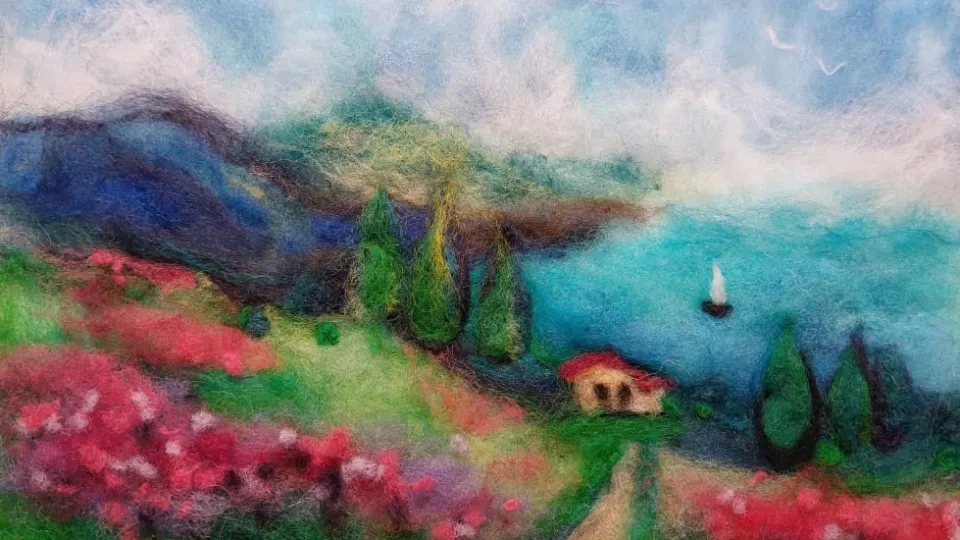 Арт Работилница за Картина от Вълна + подарък рамка