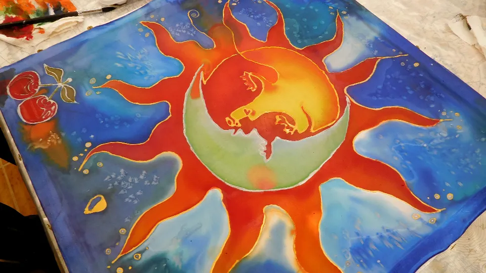 Арт работилница за Рисуване върху коприна ваучер