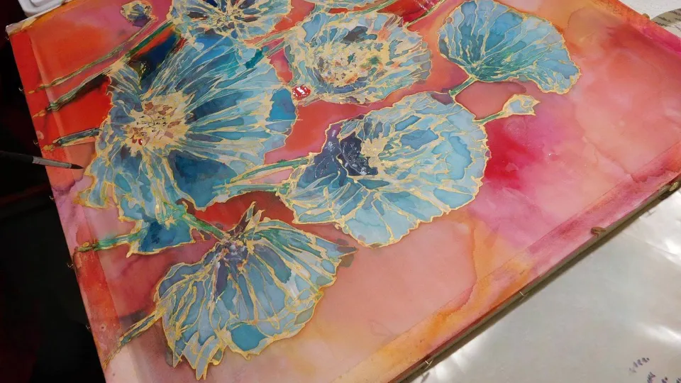 Арт работилница за Рисуване върху коприна Творчество и нови умения