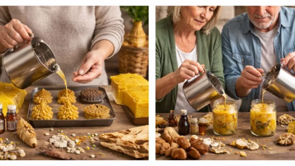 Работилница за двама по изработка на свещи от пчелен восък