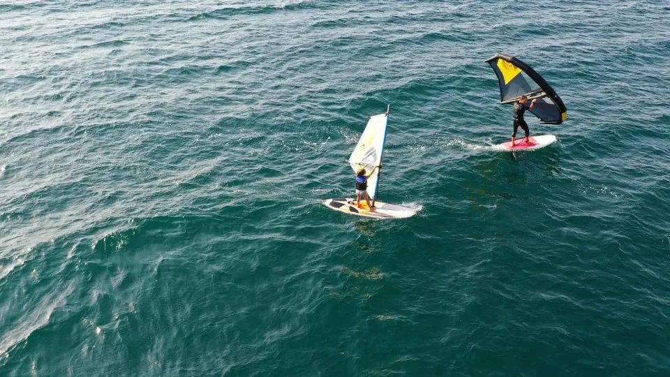 Урок по WING surf